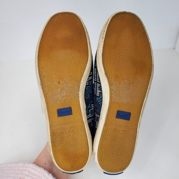 Keds Womens Champion Needlepoint Blue Lace Up Sneakers WF53422 Size 6 M - Picture 6 of 8